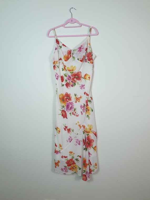 1990s Floral Dress