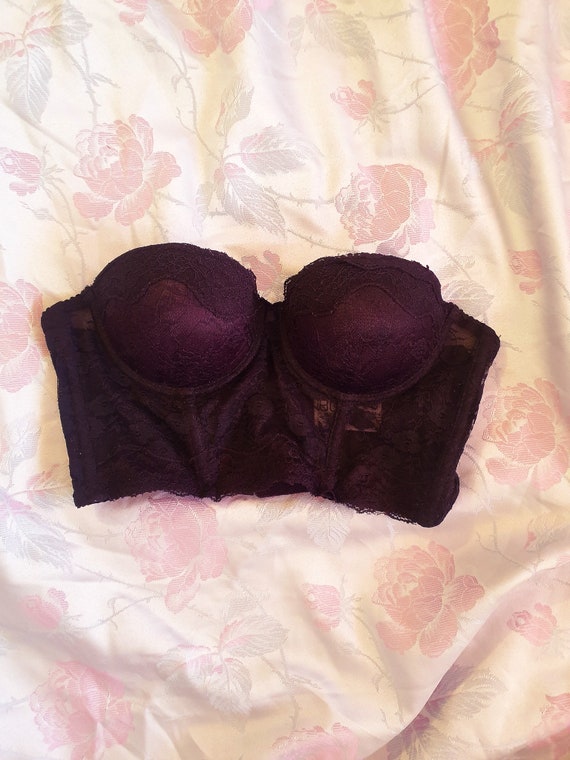 Black Corset Bustier Bra Top