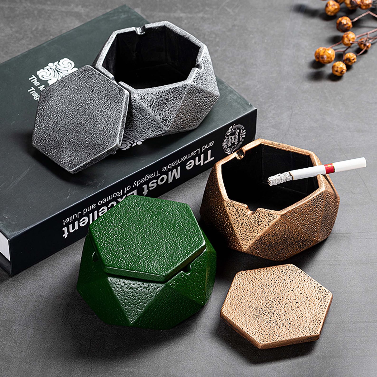 Outdoor Ashtray For Patio 3.93inch Large Ceramic Ash Tray Etsy