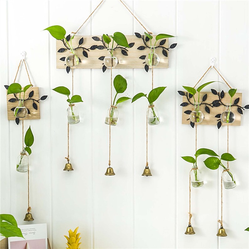 Wall Hanging Planter Succulent Pot Glass Planters Round Glass Etsy