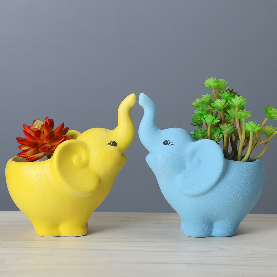 Elephant Planter Elephant Plant Pot Elephant Gifts Ceramic Etsy