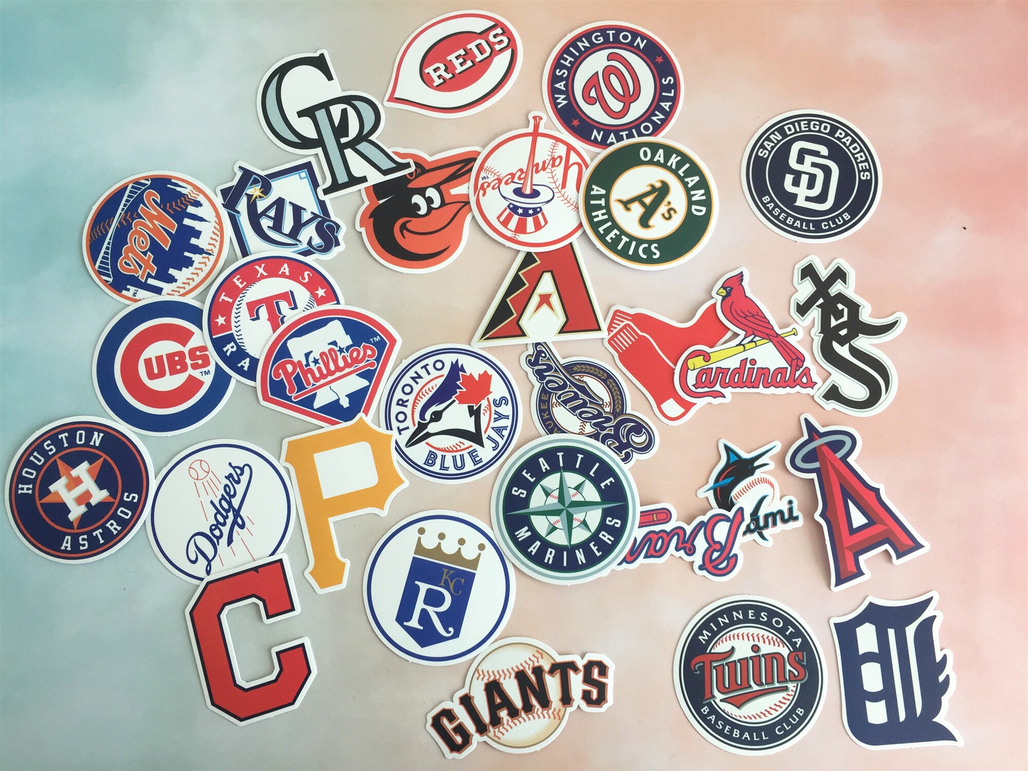 30Pcs Baseball MLB stickers packVinyl stickersLaptop Etsy