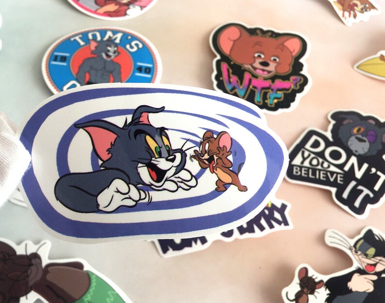 20Pcs Tom and Jerry stickers packVinyl stickersLaptop Etsy
