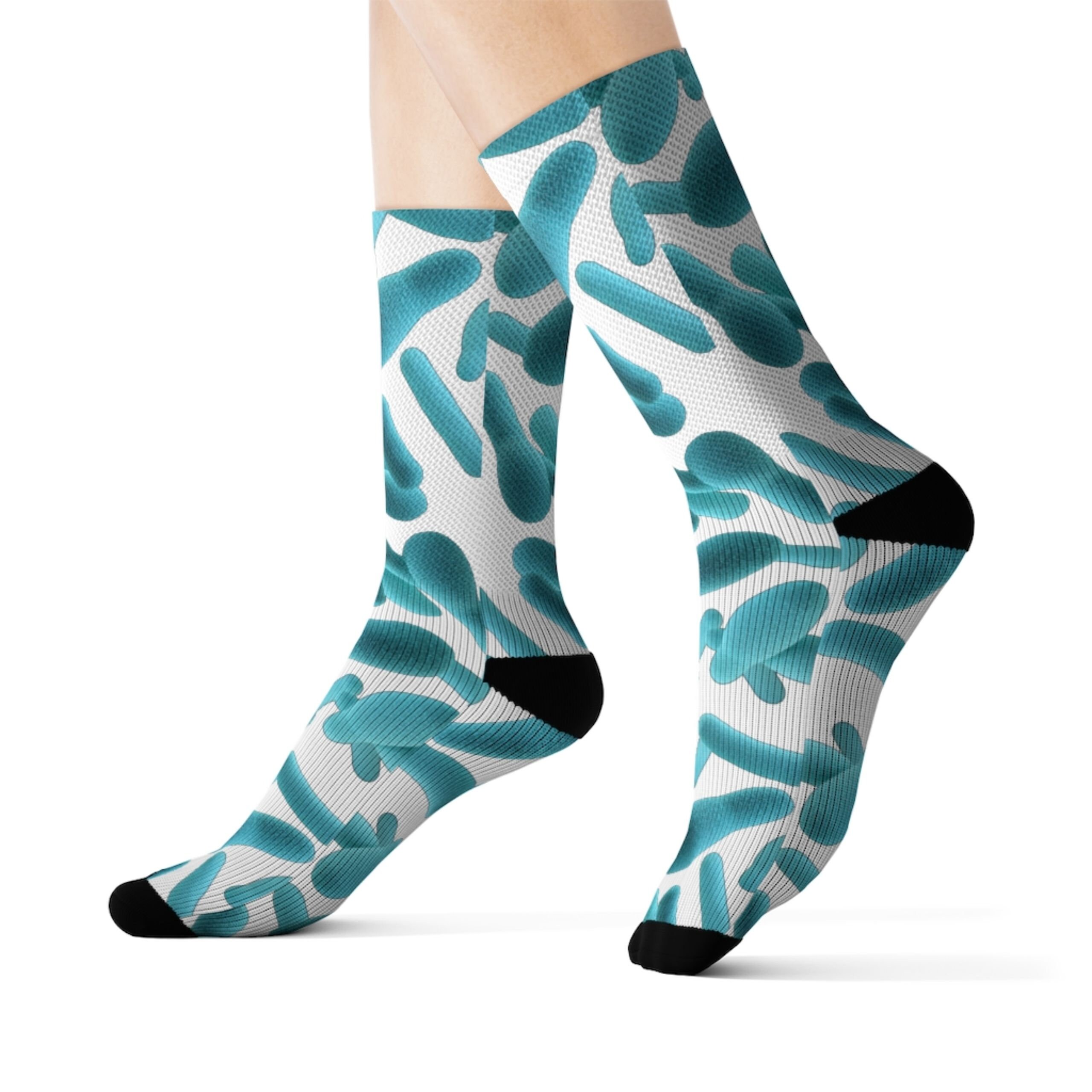 Trendy Socks, Microscopy Biology Socks, Best Science Gift, Researchers