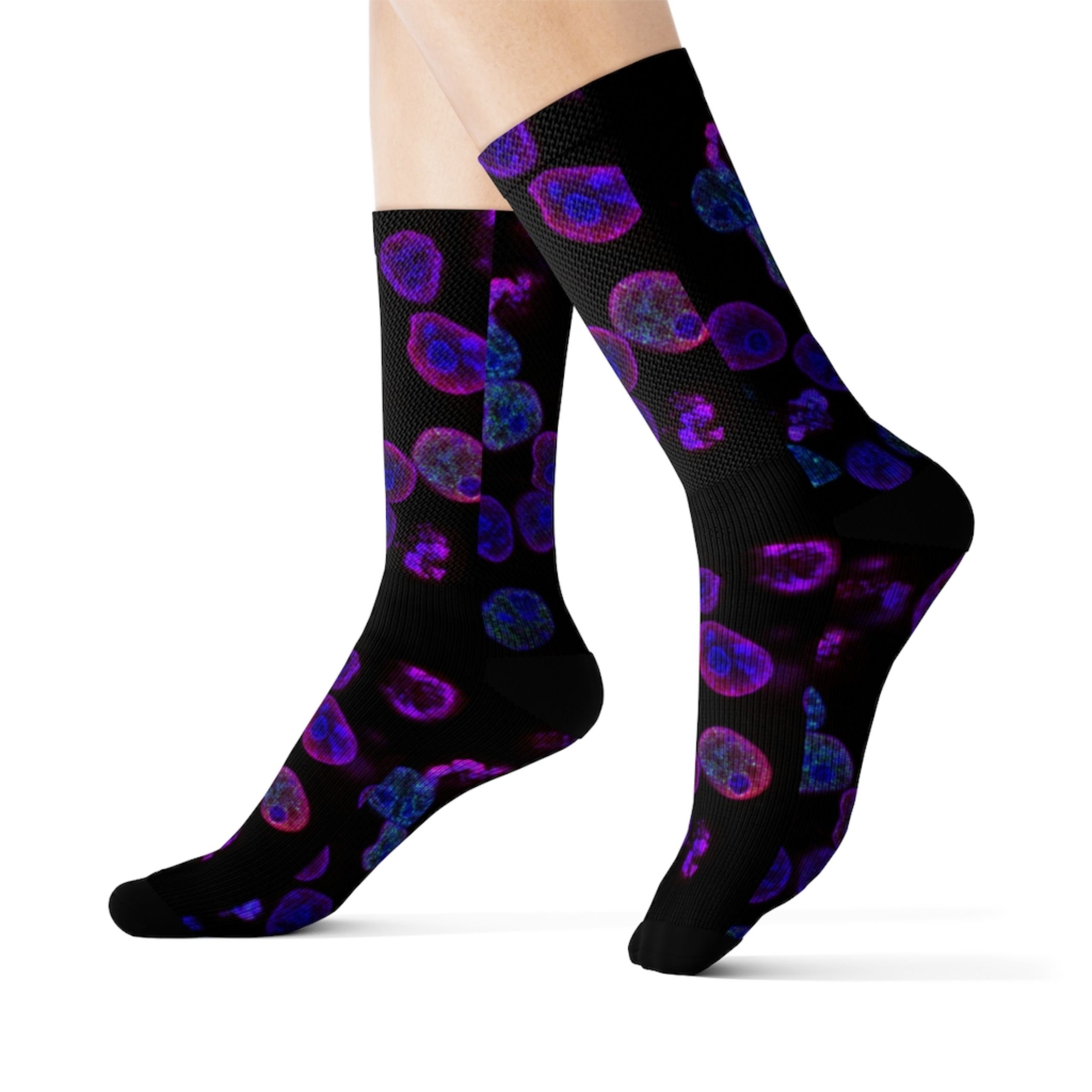 Trendy Socks, Microscopy Biology Socks, Best Science Gift, Researchers