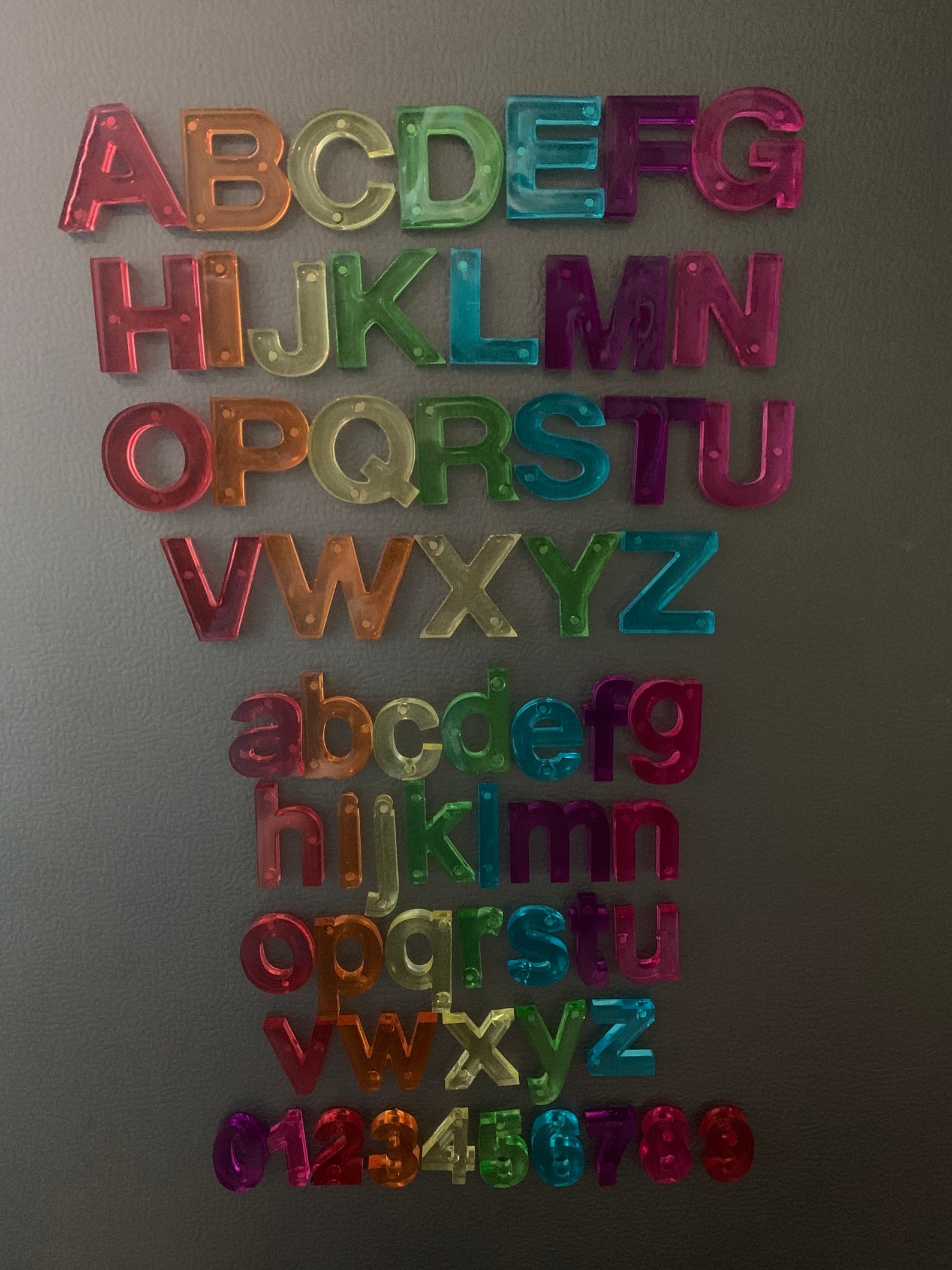 Alphabet refrigerator magnets | Etsy
