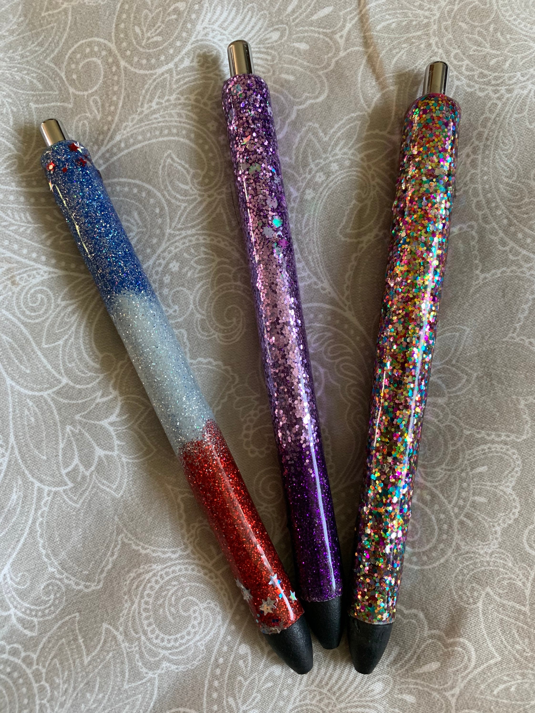 Glitter Pens refillable custom personalized Etsy