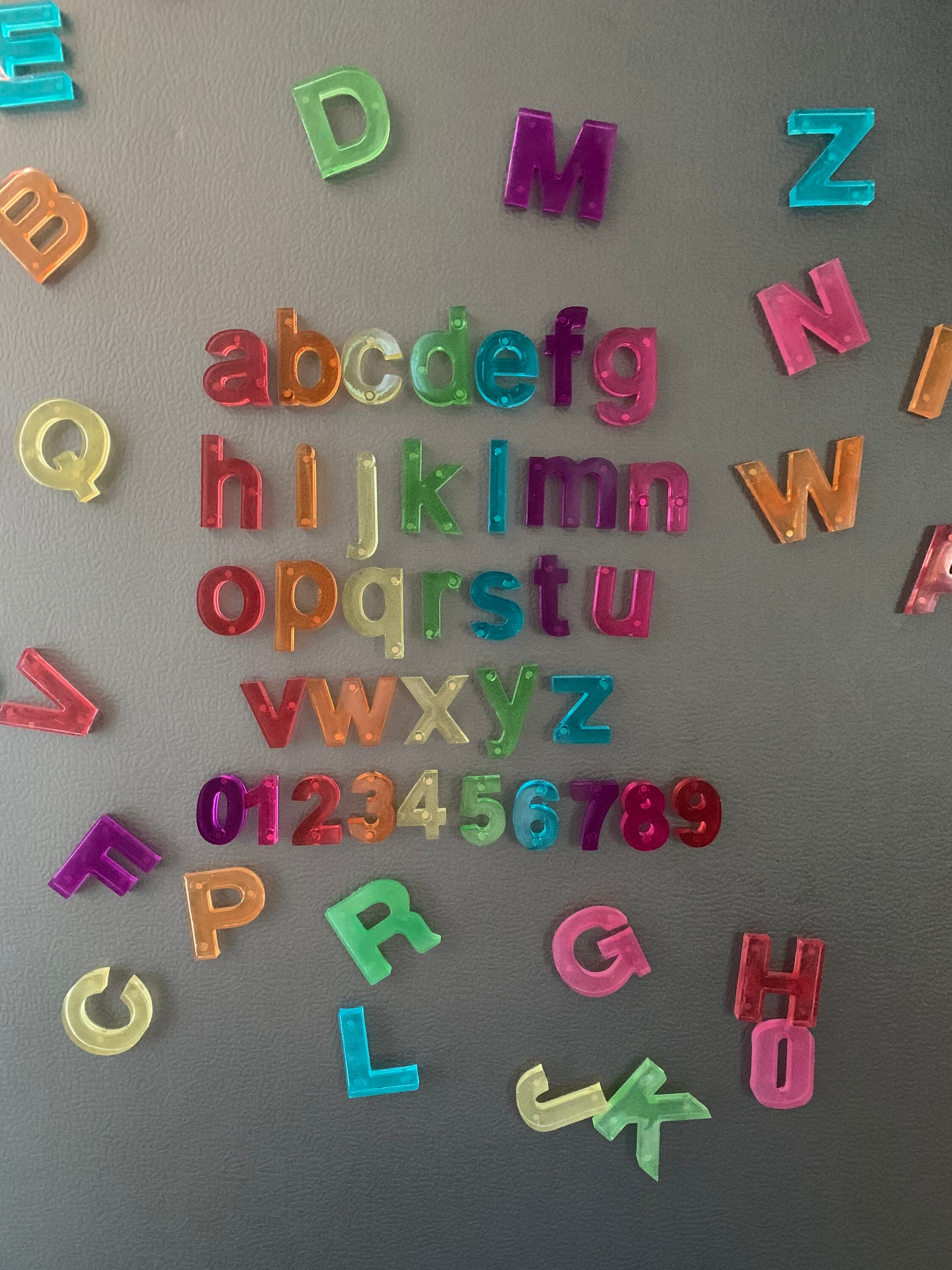 Firlar 124Pcs Magnetic Letters, Uppercase Alphabet Abc Magnets For Fridge Refrigerator Foam Alphabet Letters Refrigerator Magne