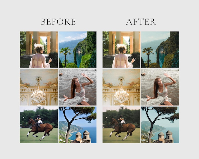 OLD MONEY STYLE Lightroom Presets, 10 Mobile & Desktop Presets, Luxury Retro Aesthetic, Fashion Editorial Inspired Look, Moody Photo Filter image 2