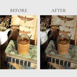HERBAL APOTHECARY Lightroom Presets, 10 Mobile & Desktop Presets, Dark Cottagecore, Witchy Aesthetic, Natural Moody Witchcore Photo Filter image 6