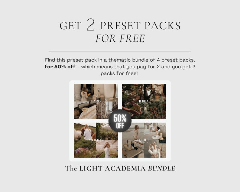 HERBAL APOTHECARY Lightroom Presets, 10 Mobile & Desktop Presets, Dark Cottagecore, Witchy Aesthetic, Natural Moody Witchcore Photo Filter image 4
