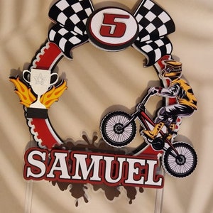 Topper per torta ispirato alla BMX/BMX/Cake topper