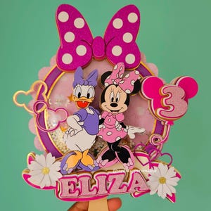 Topolino e Paperina shaker cake topper/ Topolino shaker cake topper/ Topolino
