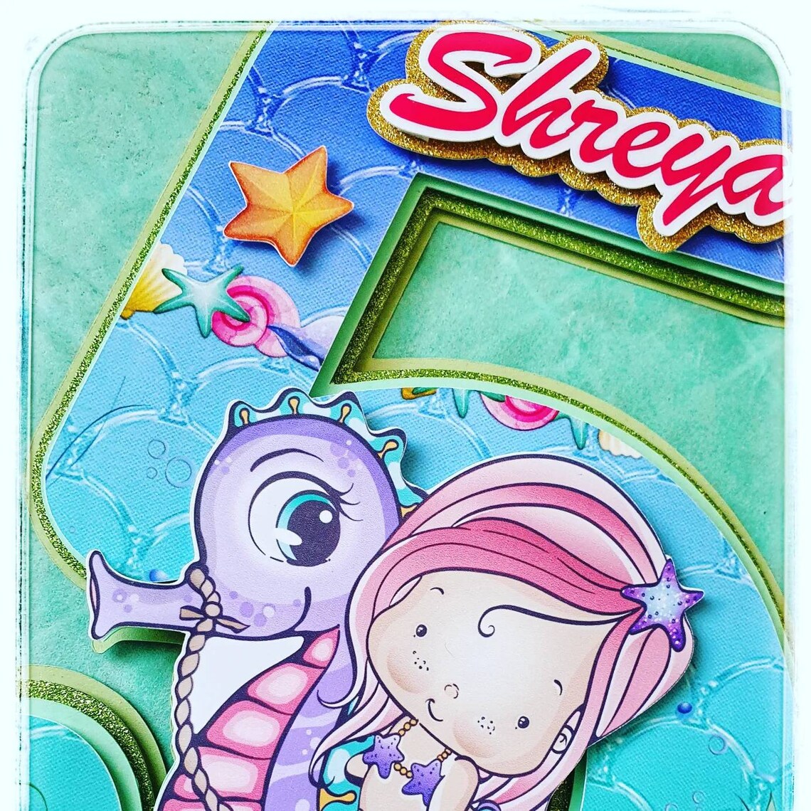 Little Mermaid Cake Topper. Cake Topper. Little Mermaid Theme Etsy