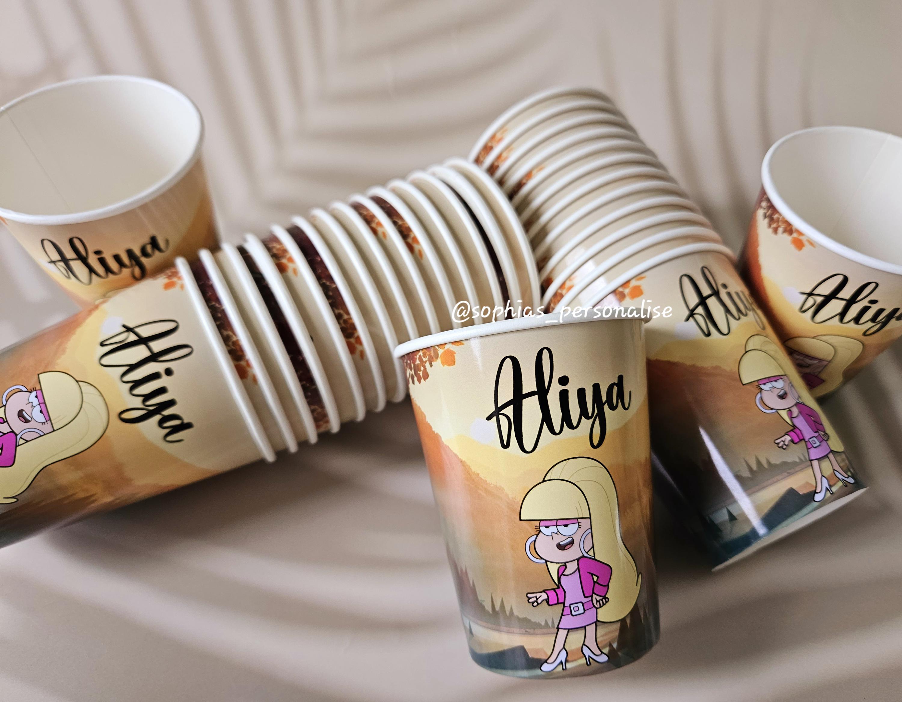 Personalised Paper Cup | Party Tableware | Paper Cup With Lid | Branded ...