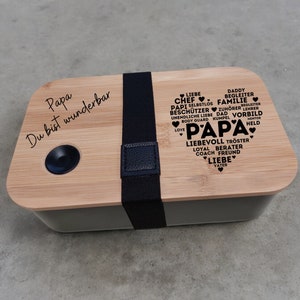 Brotdose Papa bester Papa Geschenk Papa Geschenk Vatertag Vatertagsgeschenk Lunchbox Brotzeitbox Brotzeitdose Vater