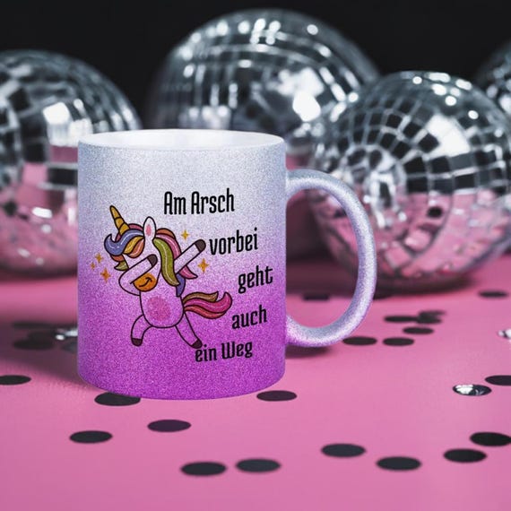 Lustige Spruch Tasse – 'Man Sagt Viel Zu Selten BITTE, DANKE & Fick Dich' (350 Ml, Spülmaschinengeeignet)