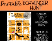 Halloween Scavenger Hunt Game | Party Activity (PDF)