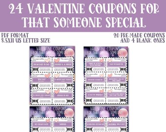 Cupones de San Valentín para él/ella (Descarga digital)