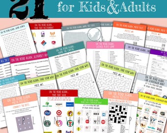 Road Trip Games for Kids & Adults: Activity Bundle (PDF)