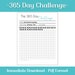 365 Day Challenge, Goal Tracker, Fitness Challenge, Habit Tracker ...