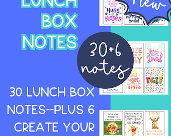 Motivational Lunch Box Notes for Kids (Digital Download)