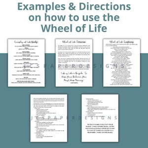 Wheel of Life Assessment Planner Printable, Level 10, Self Improvement ...