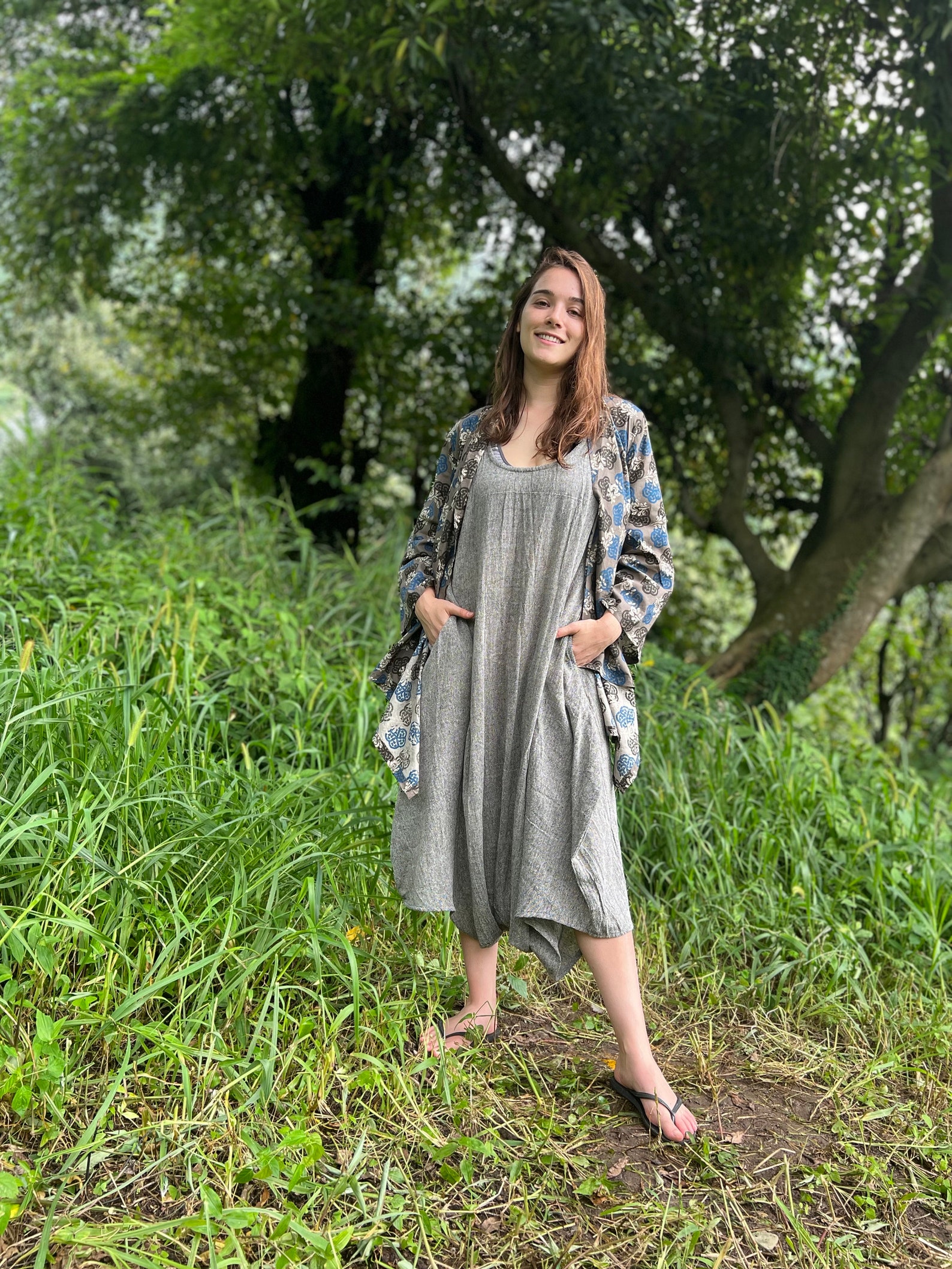 Women Summer Retro Pure Color 100 Hemp Jumpsuits