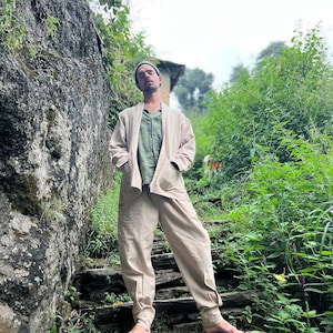 Hemp Jacket with Front Pockets, 100% Hemp.
