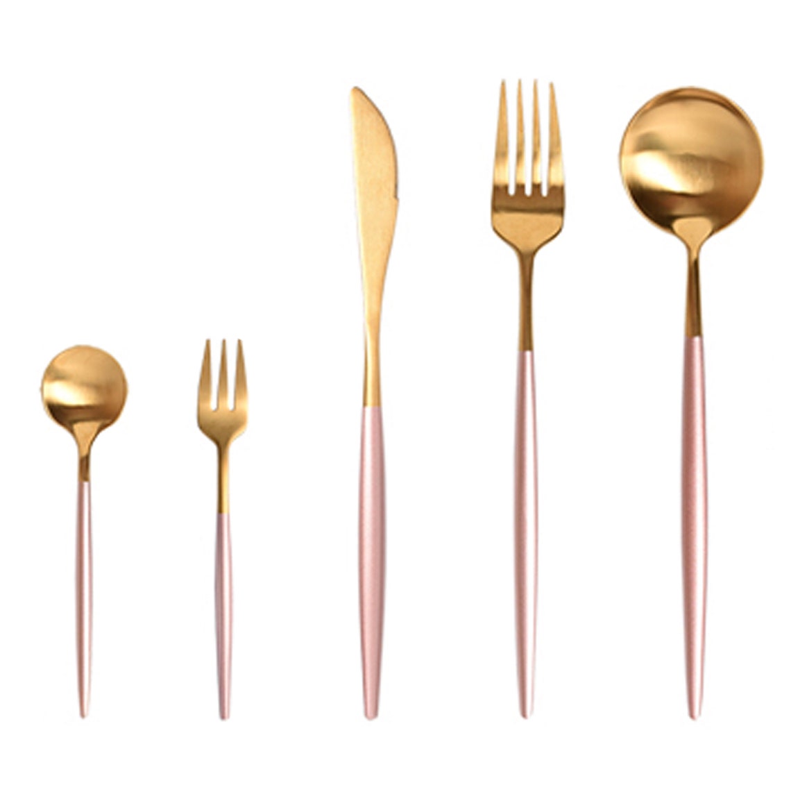 Gold and Pink Stainless Steel High Quality Cutlery/ Flatware/ Etsy