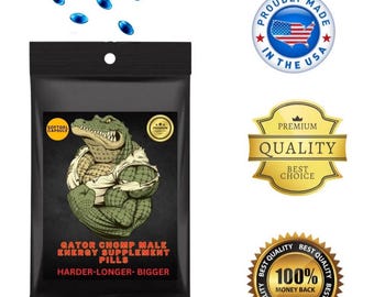 Gator Chomp Male Energy Supplement Pills – Natural Male Enhancement Softgels