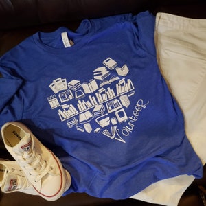 Book Heart - Librarian, Library Volunteer, book lover            svg studio cutting file t-shirt, decal
