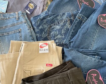 Rivendita all'ingrosso di jeans Y2K Deadstock Grunge