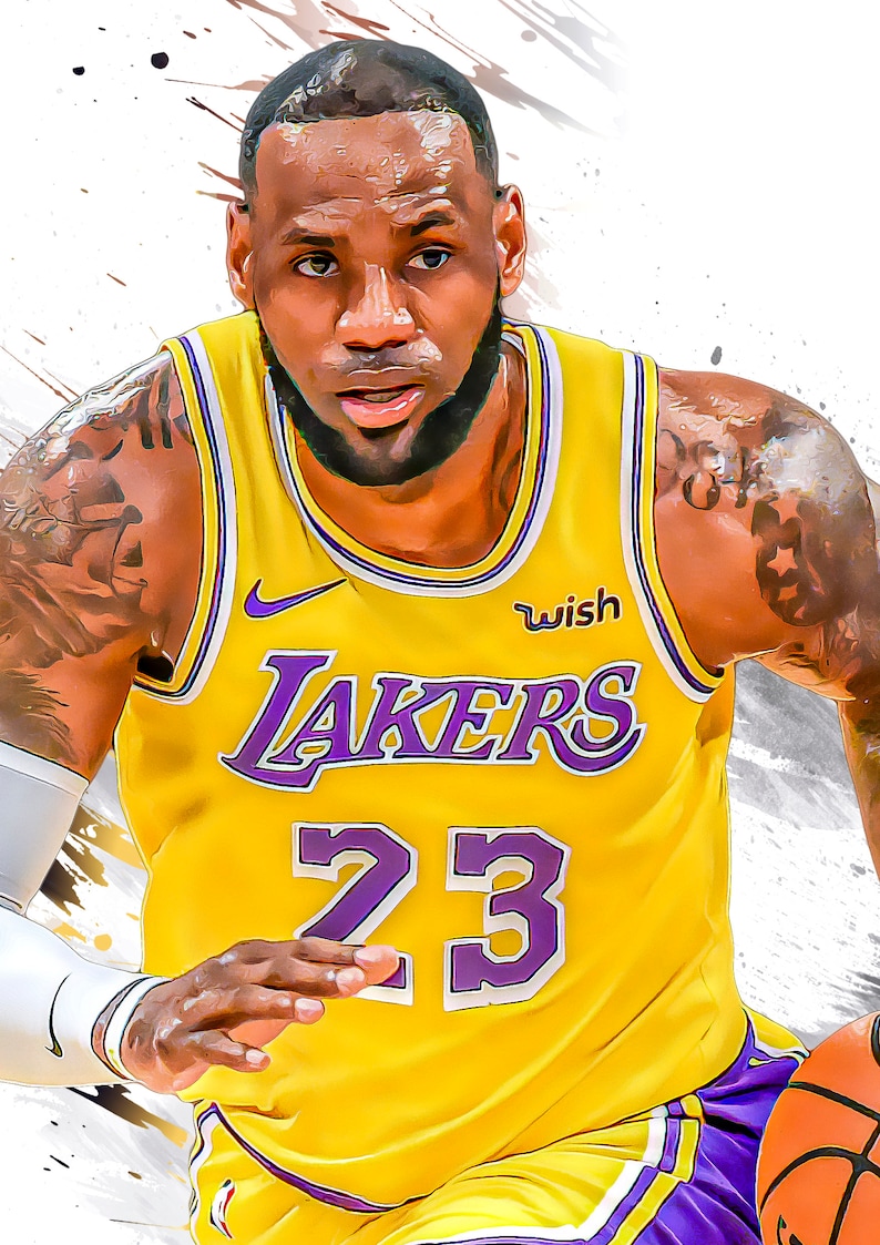 Lebron James Digital Download Printable Wall Art Dorm Decor | Etsy