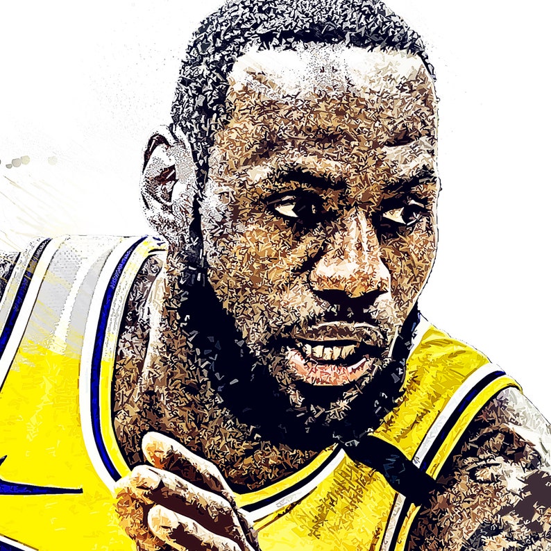 Lebron James Digital Download Printable Wall Art Dorm Decor | Etsy
