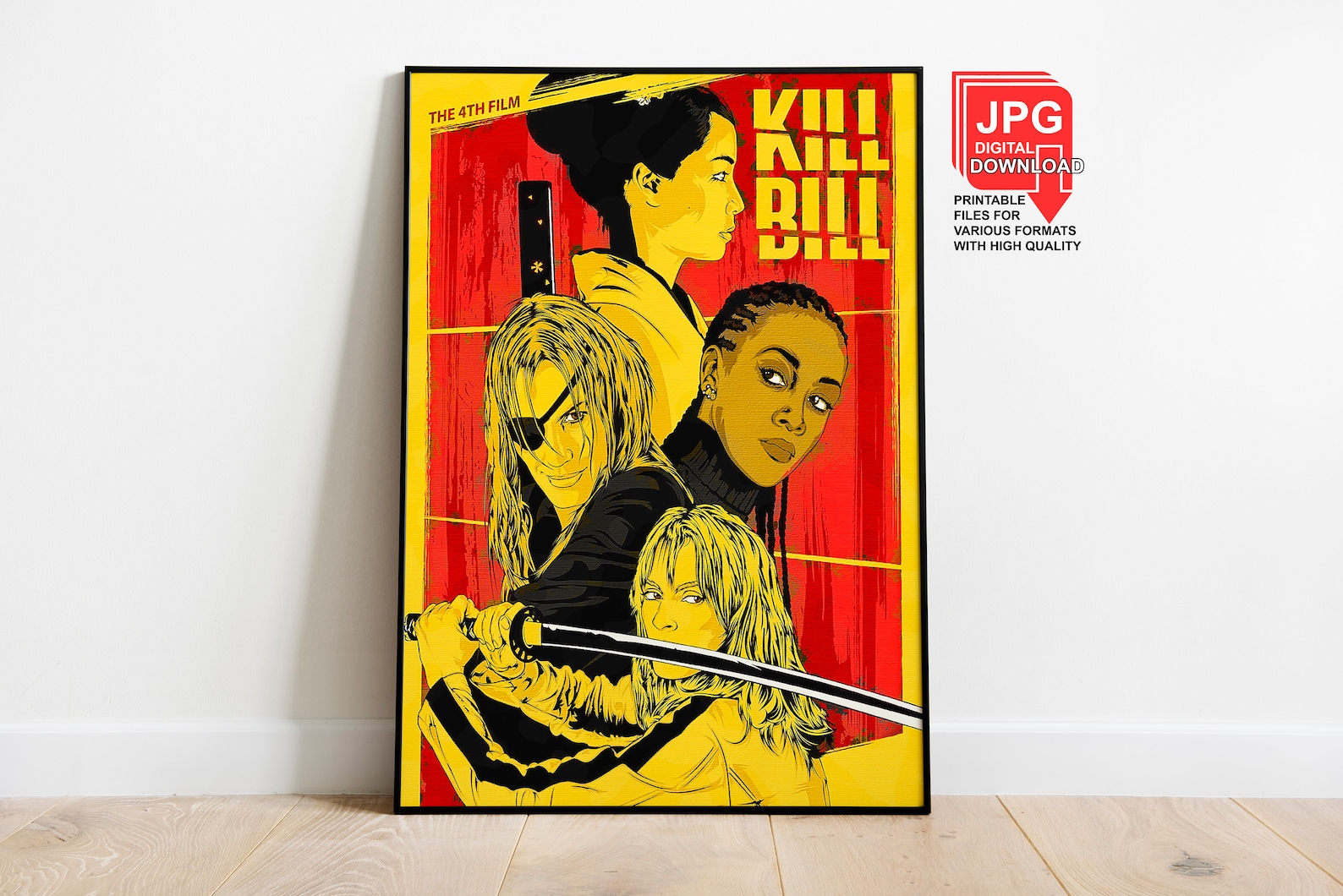 Kill Bill Digital Download Poster Printable Wall art deco | Etsy