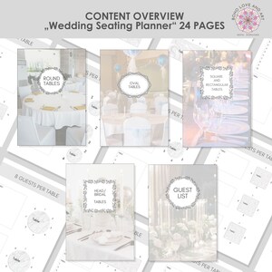 PLR Wedding Planner Wedding Seating Planner Bundle Canva templates MRR Master Resell Rights License 54 24 pages A4 & US Letter image 3