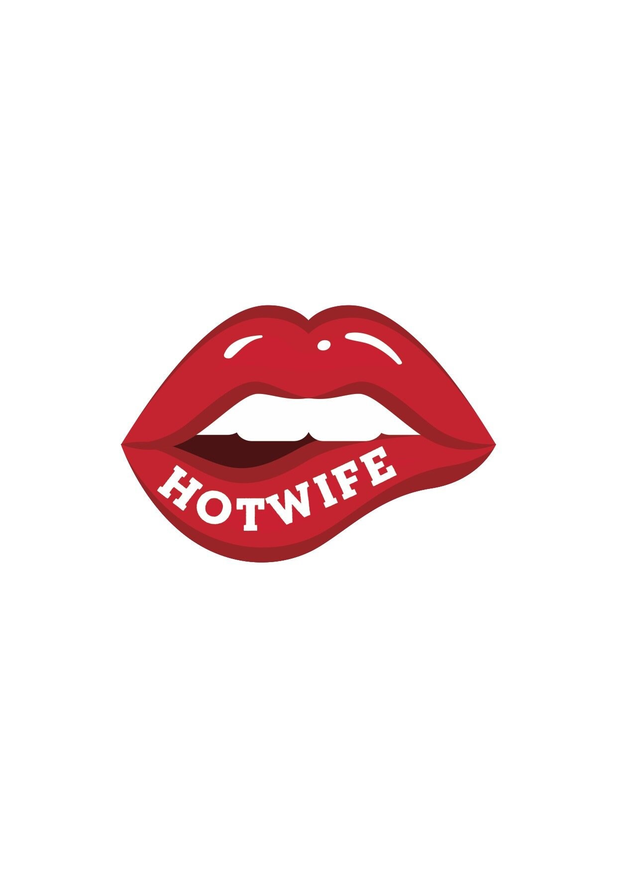 Hotwife Lips Kinky Fetish Fake Adult Temporary Tattoo By Etsy