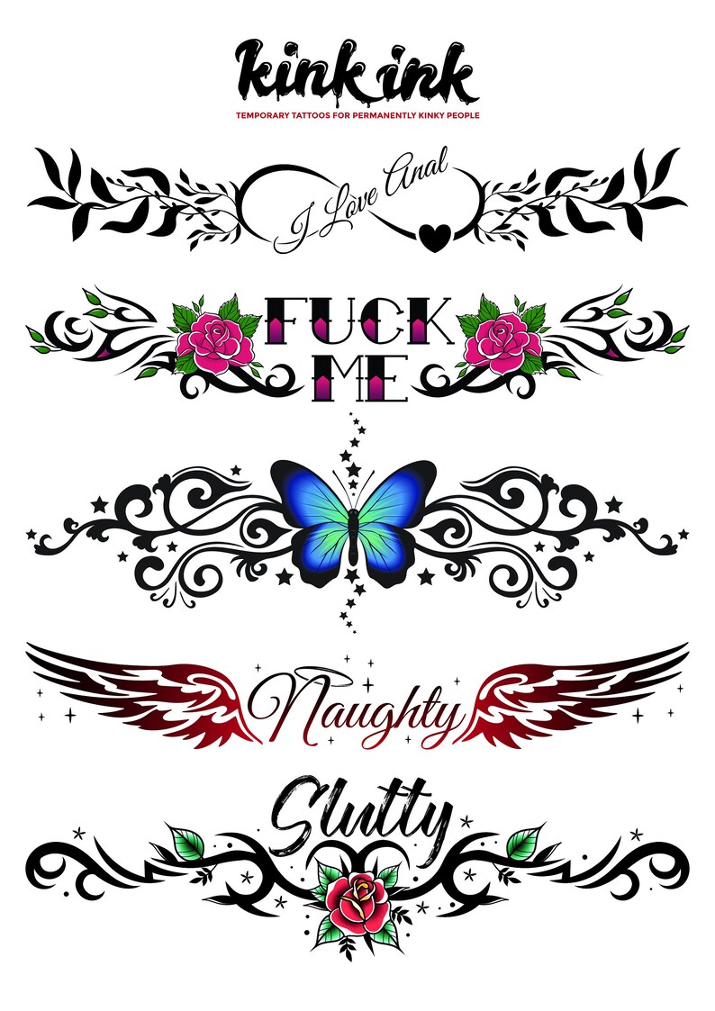 102 Kinky Adult Temporary Tattoos By Kink Ink Adult Tattoos Etsy 
