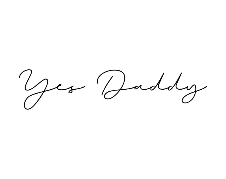 Yes Daddy Kinky Fetish Fake Adult Temporary Tattoo by Etsy