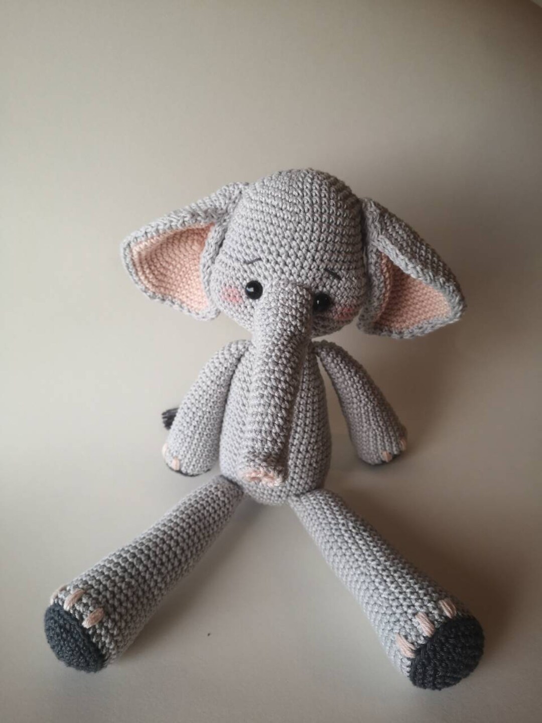 Nanni the Elephant - Amigurumi Crochet Pattern by Lepelote [EN] - Etsy