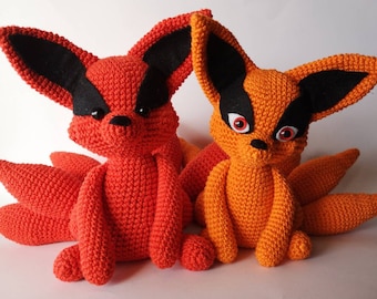 Kitsune, nine tales fox amigurumi - PDF crochet pattern by Lepelote [English]