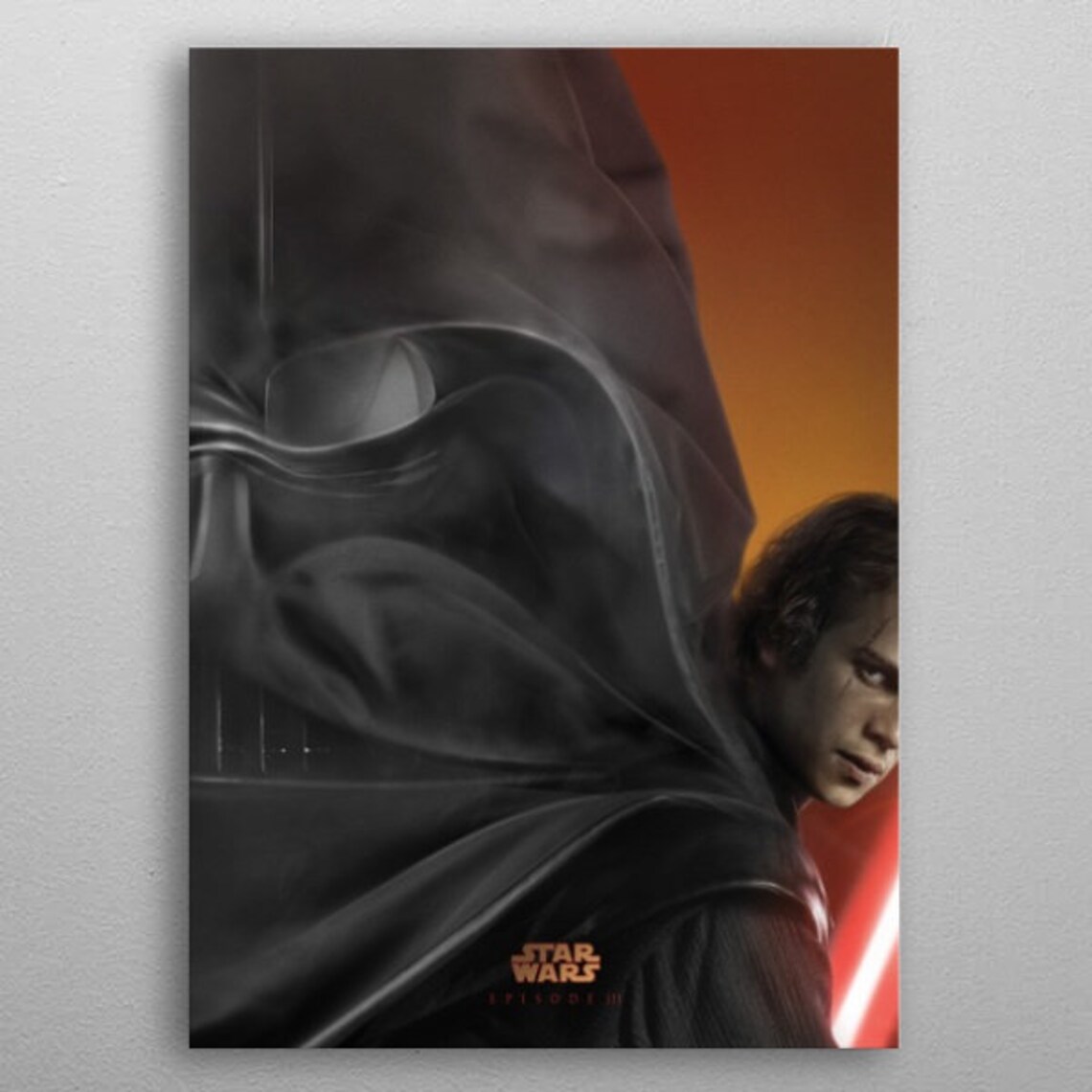 Star Wars Anakin Skywalker Shadow Darth Vader Artwork Plate Etsy UK