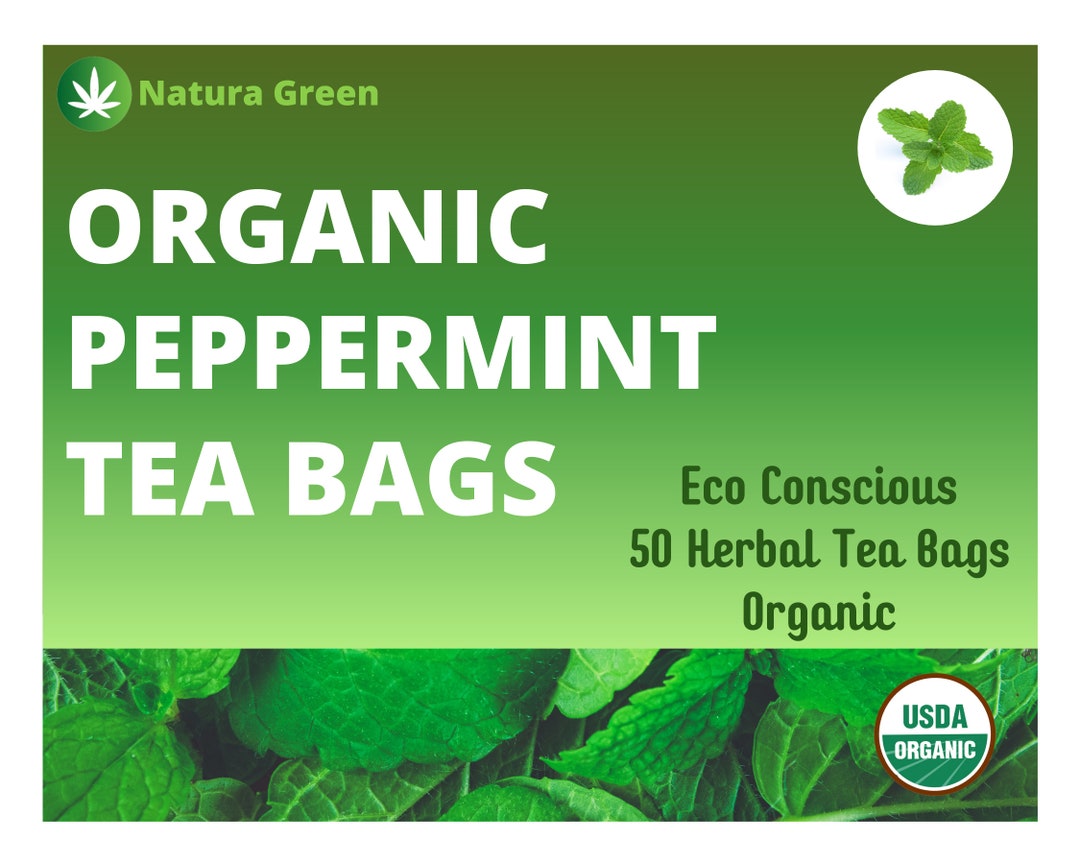 Organic Pepermint Tea Bags Organic Natural Pure Peppermint Tea 10, 25