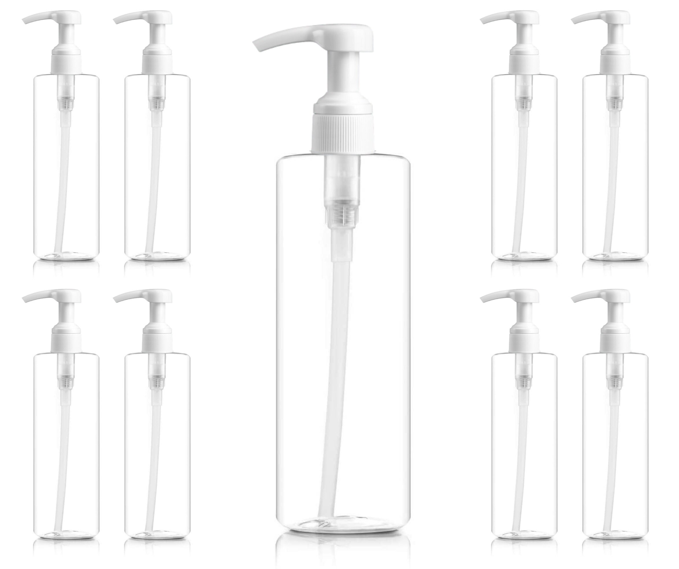 10 Oz Clear Empty Plastic Pump Bottles Refillable Plastic Pump Bottles