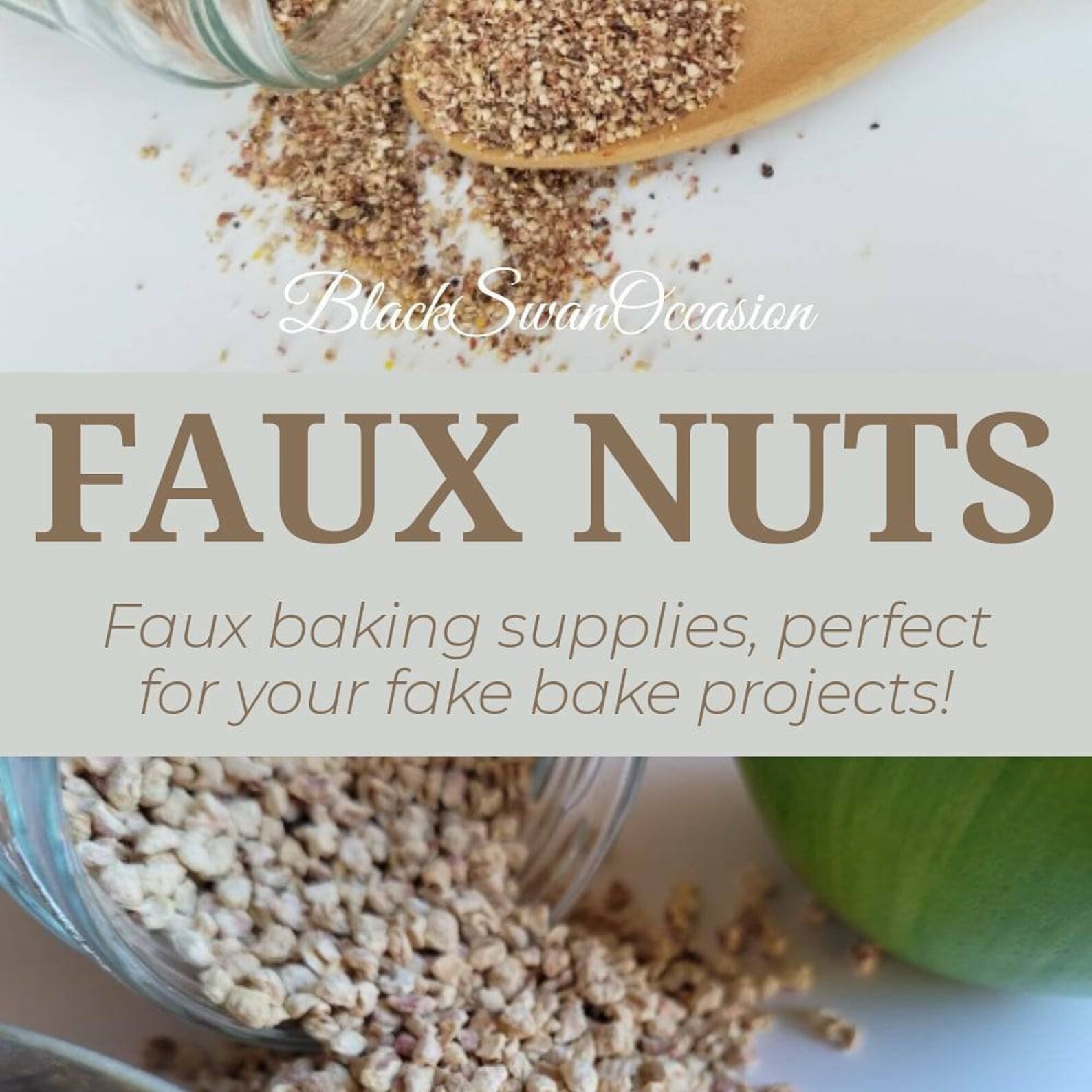 Fake Nuts Perfect for Fake Bake Projects Faux Nuts for Etsy