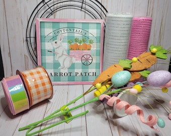 Easter Wreath Kits, Easter Wreath for Front Door, Bunny Wreath Kit, Bunny Wreaths for Easter, DIY Wreaths Easter, DIY Wreath Kit