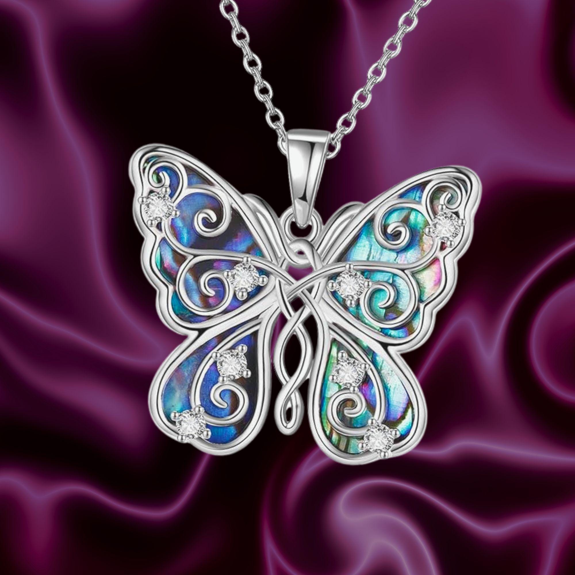 Orecchini a forma di libellula, in argento sterling 925, con conchiglia