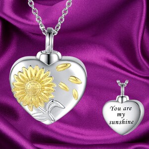 Winnicaca Collana Urna A Cuore In Argento 925 - Gioiello Portaceneri Con Scritta 'Always In My Heart'