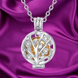 925 Sterling Silver Urn Necklace for Ashes Cremation Jewelry for Ashes of Loved Ones Keepsake